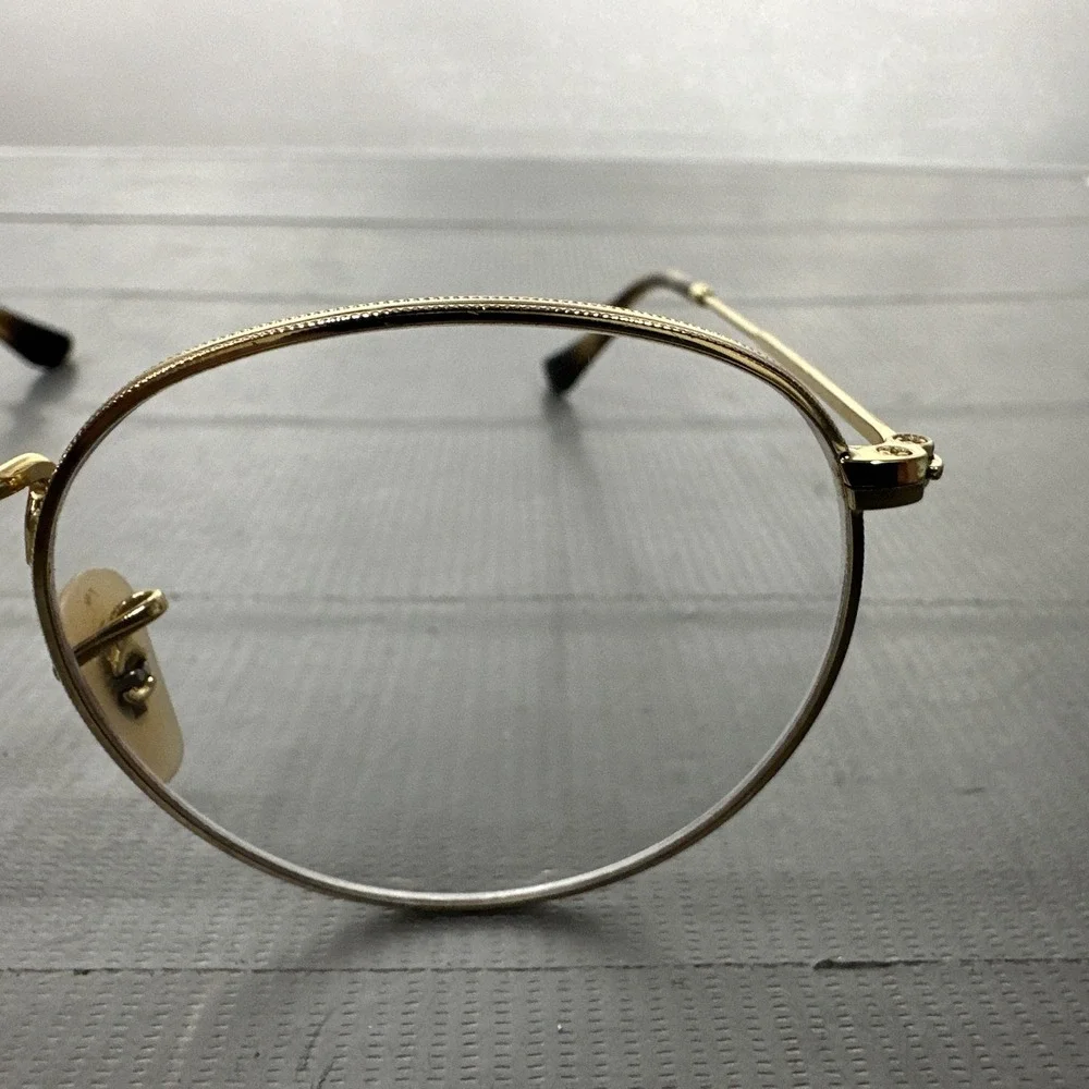 Ray Ban RB 3447V 2500 Round Gold Eyeglasses Optical Frame 50-21-145